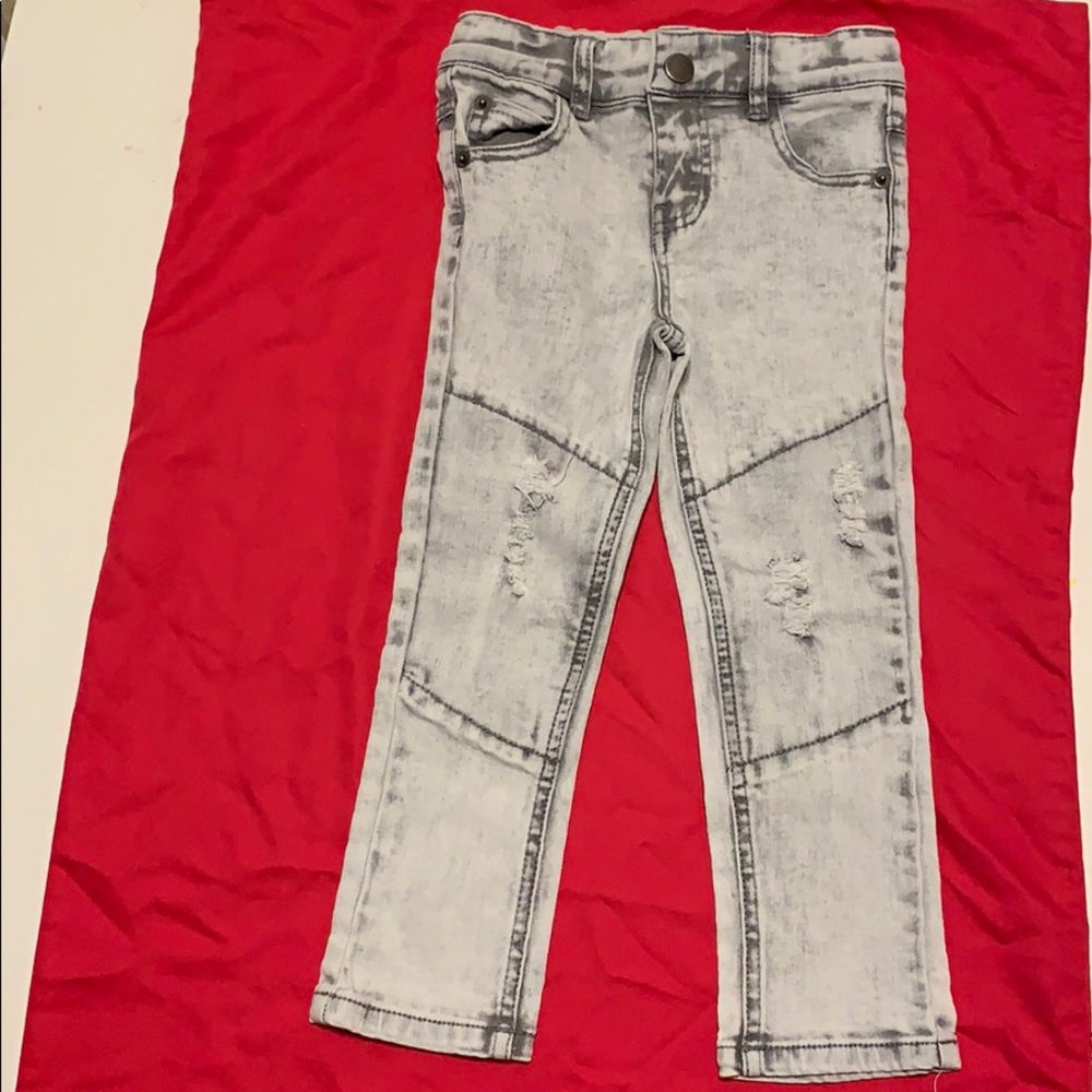 Stylish boys acid wash jeans